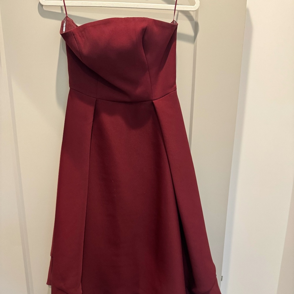 Maroon Cocktail Dress, size Small, by C/MEO Collective